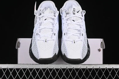 Nike Air Zoom GT Cut 3 Panda basketball shoes black white front view performance sneakers