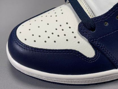 Jordan 1 High Obsidian UNC sneakers featuring navy, university blue, and premium leather