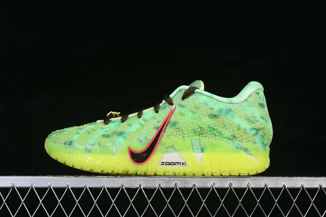 nike ja 3 x zombie basketball shoes side view with dark edgy zombie inspired colorway