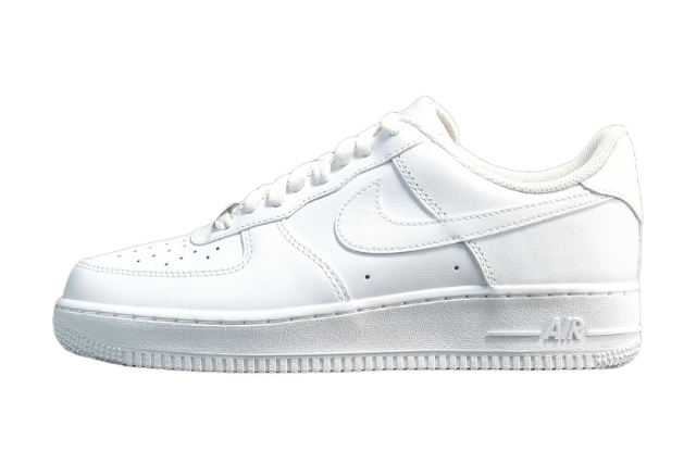 nike air force 1 white leather low top sneakers men women unisex