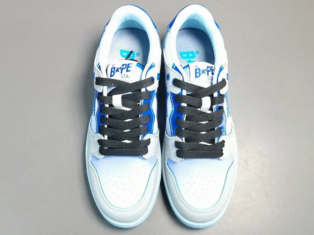 BAPE SK8 STA sneakers blue white streetwear premium stylish casual shoes