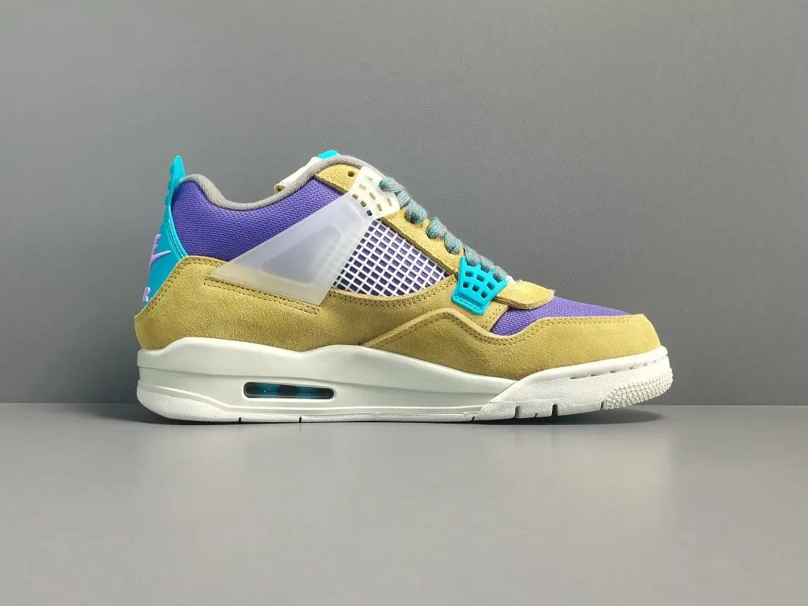 Air Jordan 4 Union Desert Moss beige green sneakers premium men's shoes
