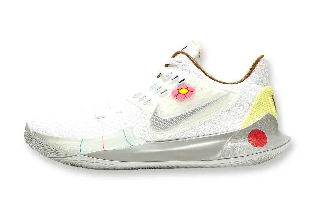 Nike Kyrie 2 x SpongeBob Sandy Cheeks basketball shoes – orange and white low-top sneakers with character-inspired design and Zoom Air cushioning