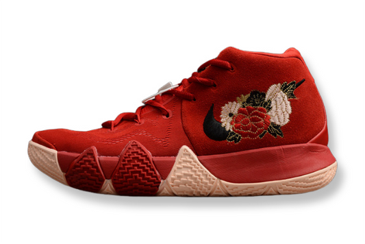 Nike Kyrie 4 x Chinese New Year basketball shoes – red and gold low-top sneakers with Zoom Air cushioning and Lunar New Year design