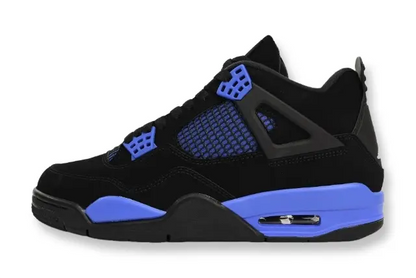 Jordan 4 Blue Thunder black blue yellow retro sneakers unisex premium
